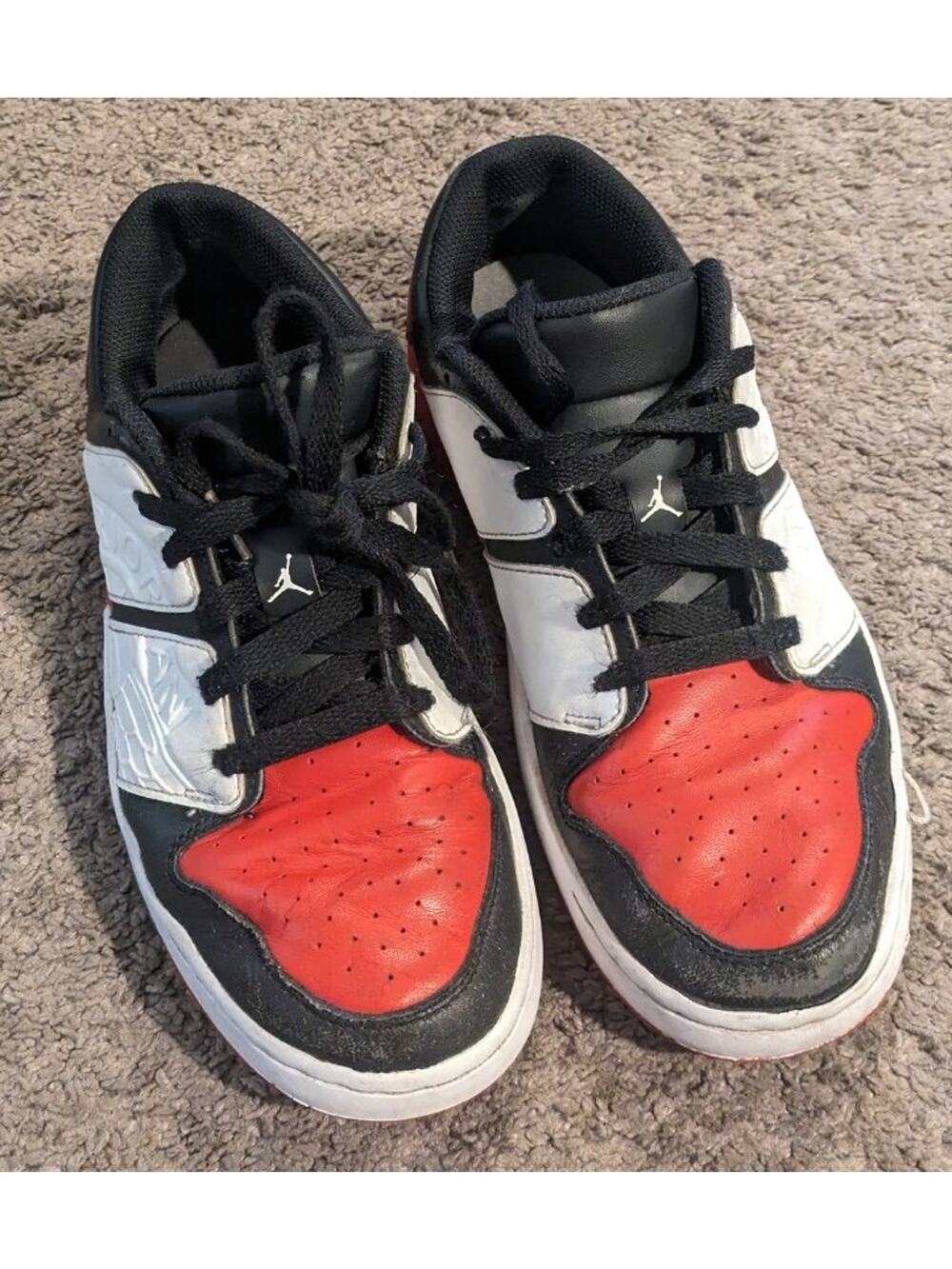Men's Air Jordan Nu Retro 1 Low Chicago Varsity Red White Black dv5141-601